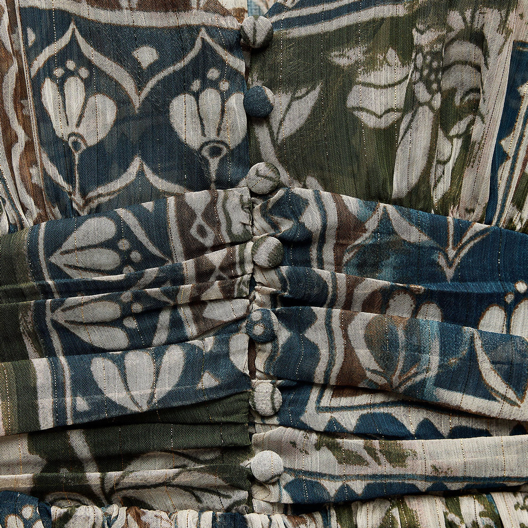 Moudda ZARA - Robe courte imprimée patchwork lurex - Tunisie 3