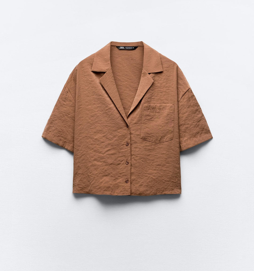Moudda ZARA - Chemise fluide manches courtes col chemise poche - Tunisie 2