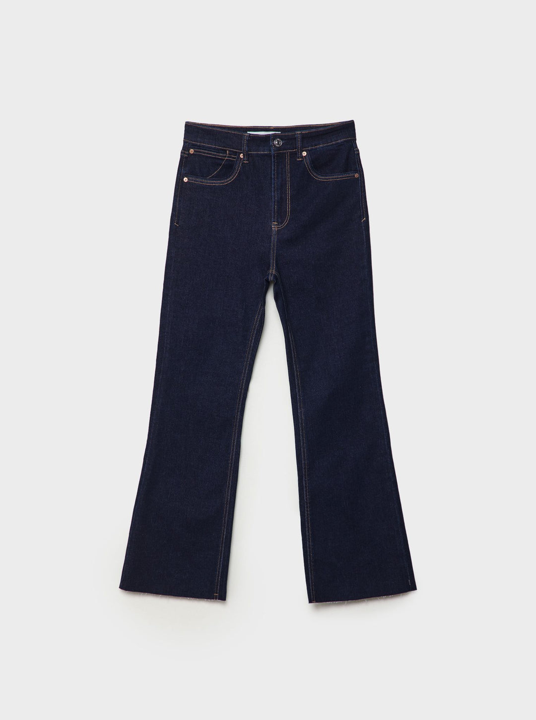 Moudda STRADIVARIUS - Jean Crop Flare en Denim - Tunisie 1
