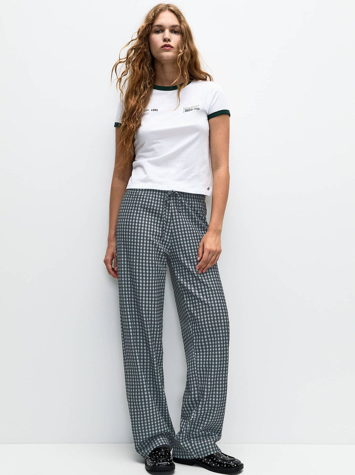 Moudda PULL & BEAR - Pantalon Pacific Circulaire Vichy - Tunisie 5