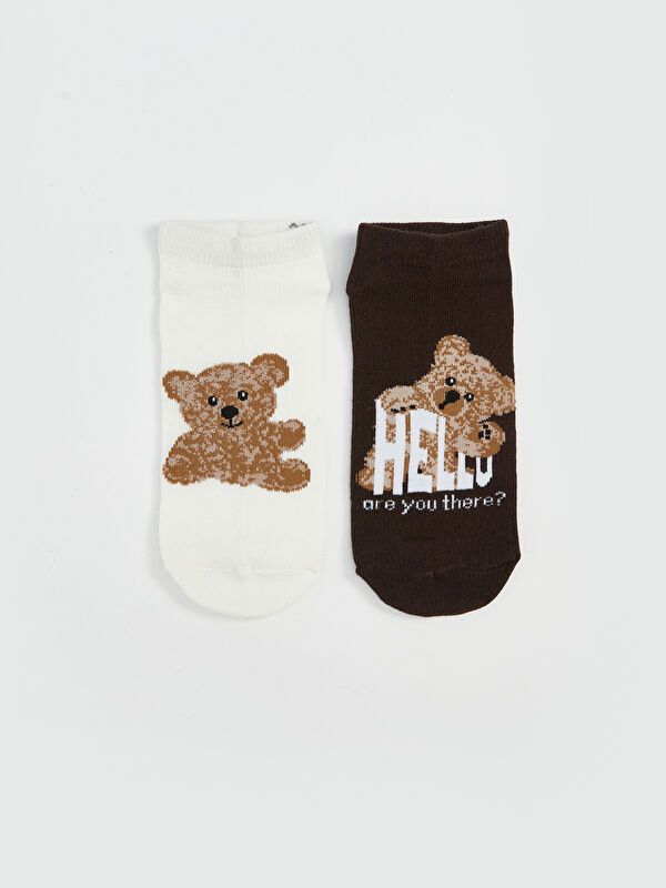 Moudda LC Waikiki - Chaussettes pour sneakers Femme Ecru - Tunisie 2