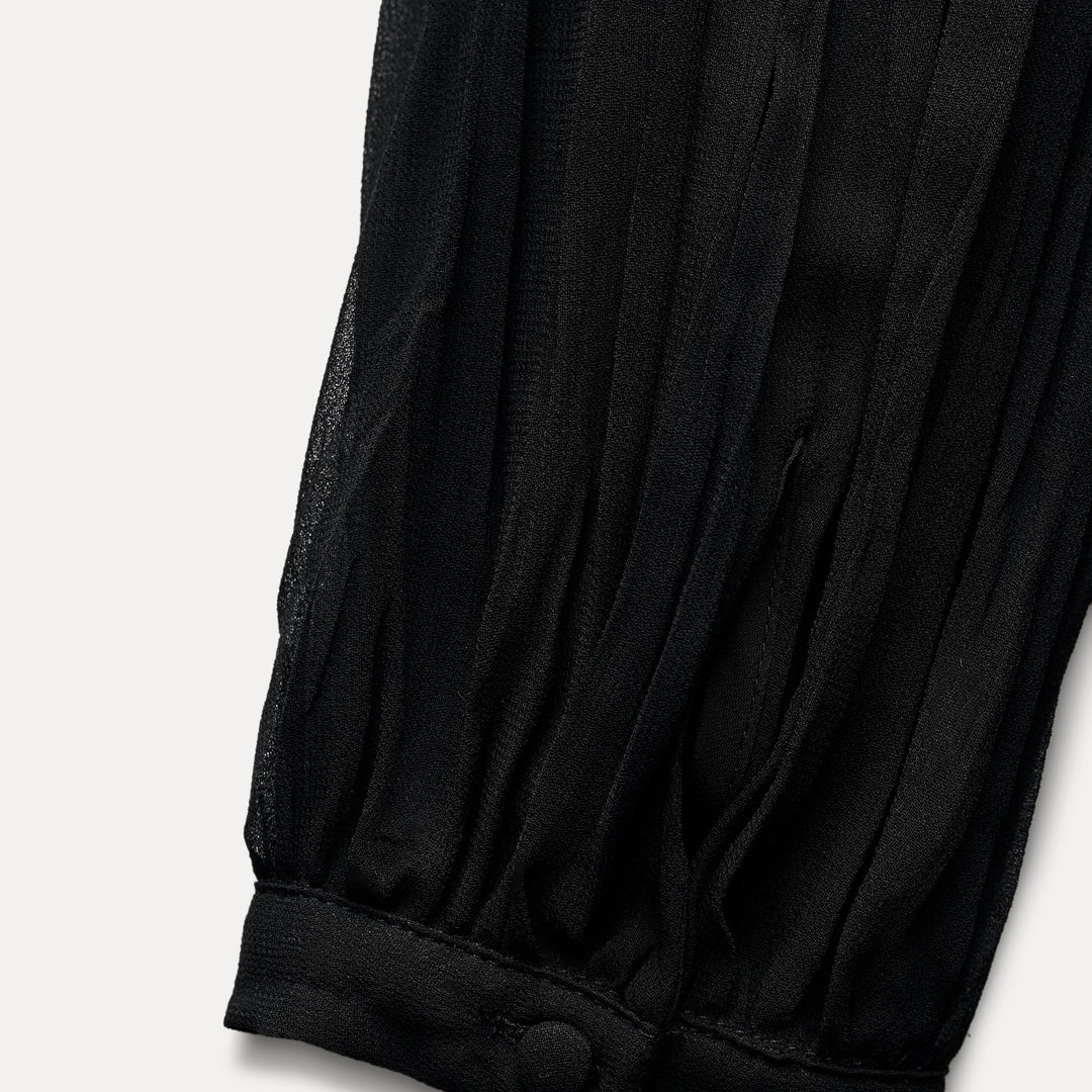 Moudda ZARA - Robe courte crêpe combinée manches longues - Tunisie 4