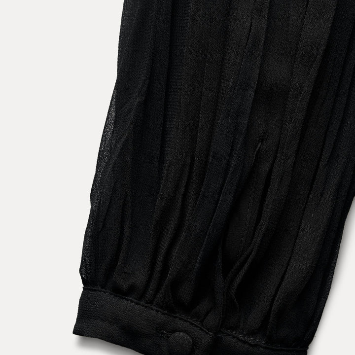 Moudda ZARA - Robe courte crêpe combinée manches longues - Tunisie 4
