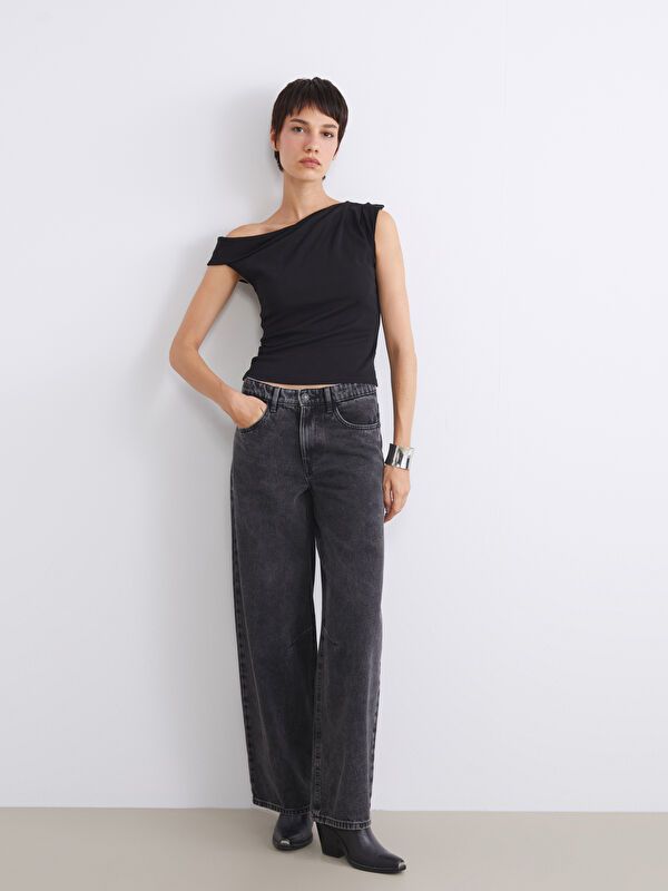 Moudda LC Waikiki - pantalon en jean tissé pour Femmes - Tunisie 1