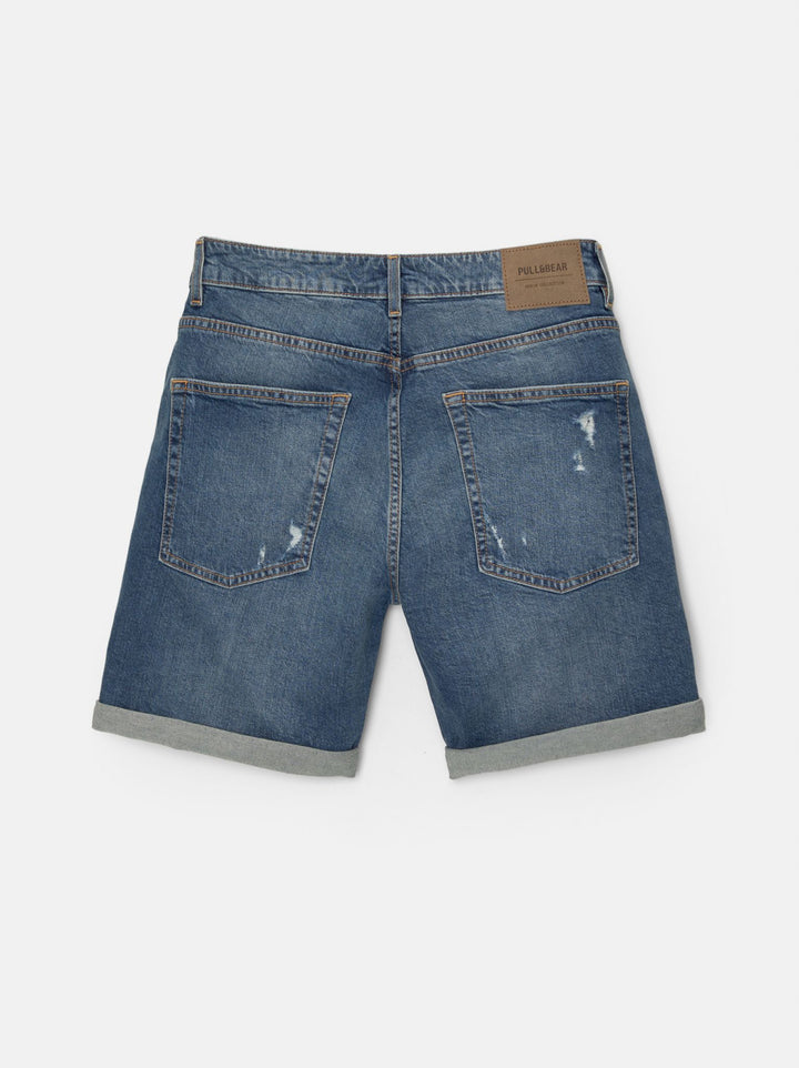 Moudda PULL & BEAR - Bermuda Denim Slim Déchiré - Tunisie 2