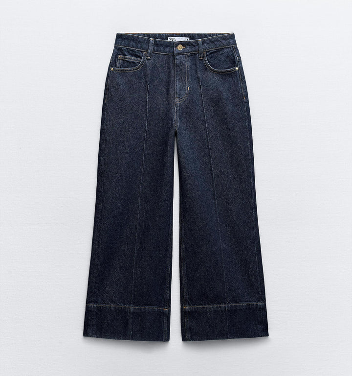 Moudda ZARA - Jean large taille haute court nervure frontale - Tunisie 1