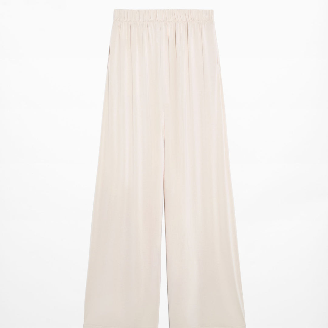 Moudda Oysho - Pantalon Droit Extra Large à Plis Modal Polyester - Tunisie 2