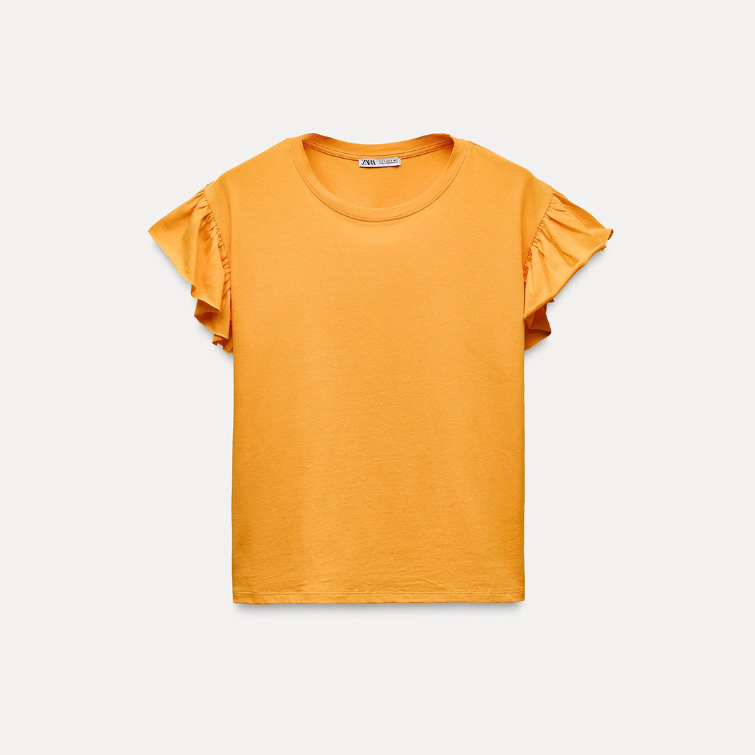 Moudda ZARA - T-shirt volants en coton standard - Tunisie 1