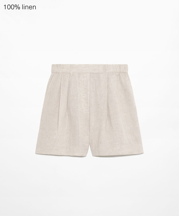 Moudda Oysho - Short 100% Lin Coupe Tailleur Taille Haute - Tunisie 1