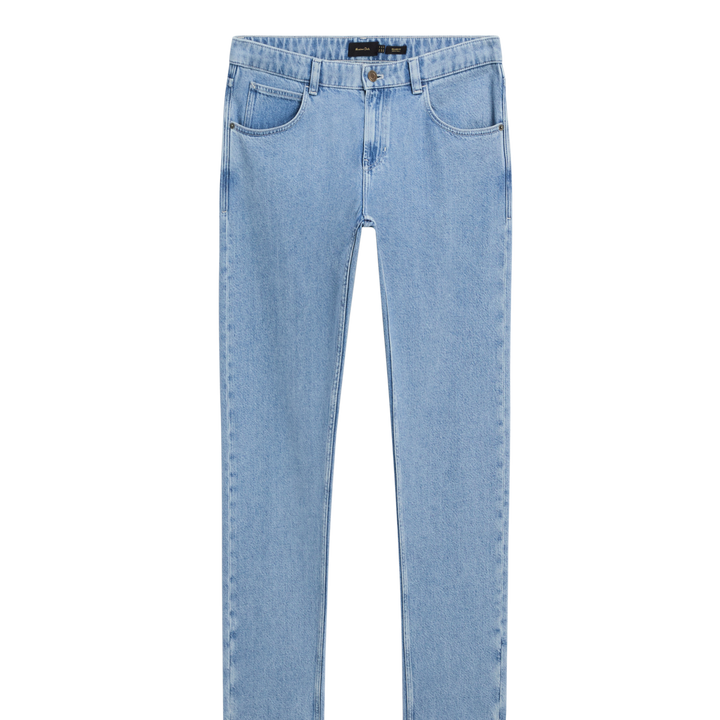 Moudda Massimo Dutti - Pantalon jean mi-délavé relaxed - Tunisie 1