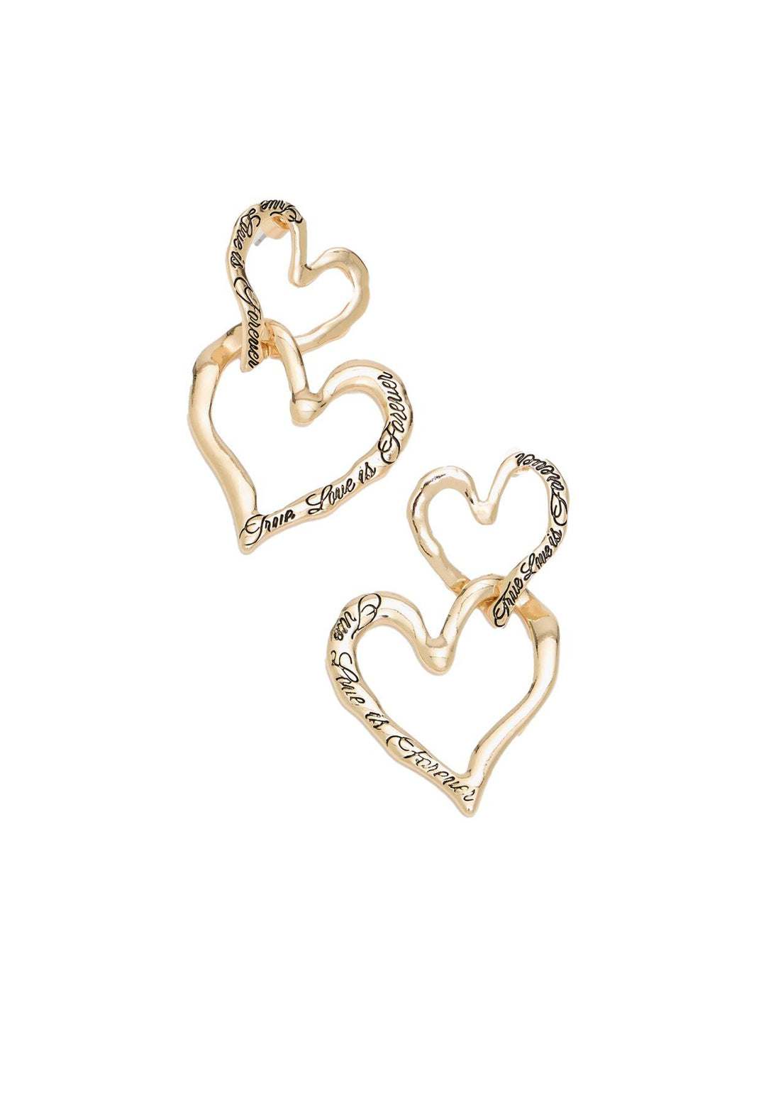 Moudda STRADIVARIUS - Boucles d'Oreilles Double Cœur - Tunisie 1