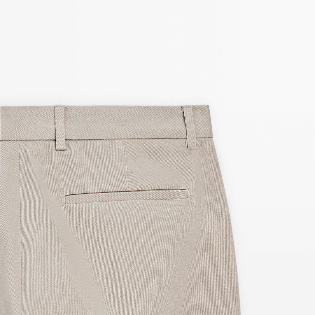 Moudda Massimo Dutti - Pantalon sergé fuselé ceinture - Tunisie 7