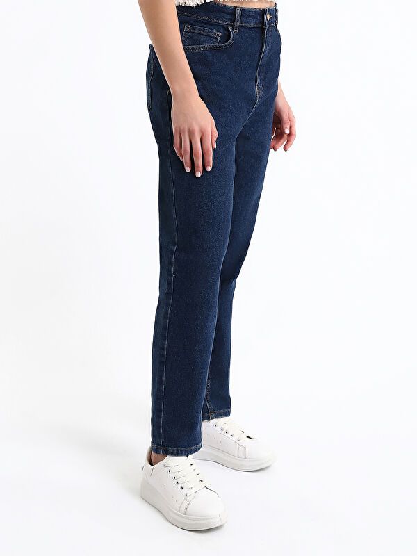 Moudda LC Waikiki - Pantalon jean tissé basique Femme Rodéo noir - Tunisie 4
