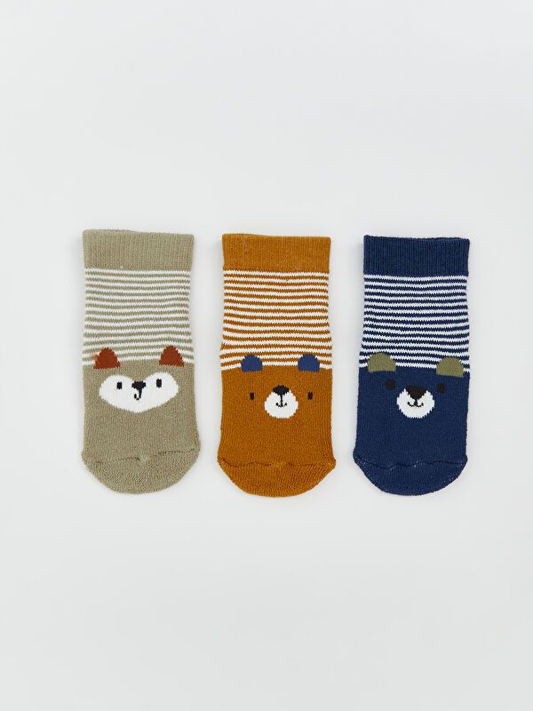 Moudda LC Waikiki - Chaussettes courtes Garçon Kaki clair - Tunisie 1