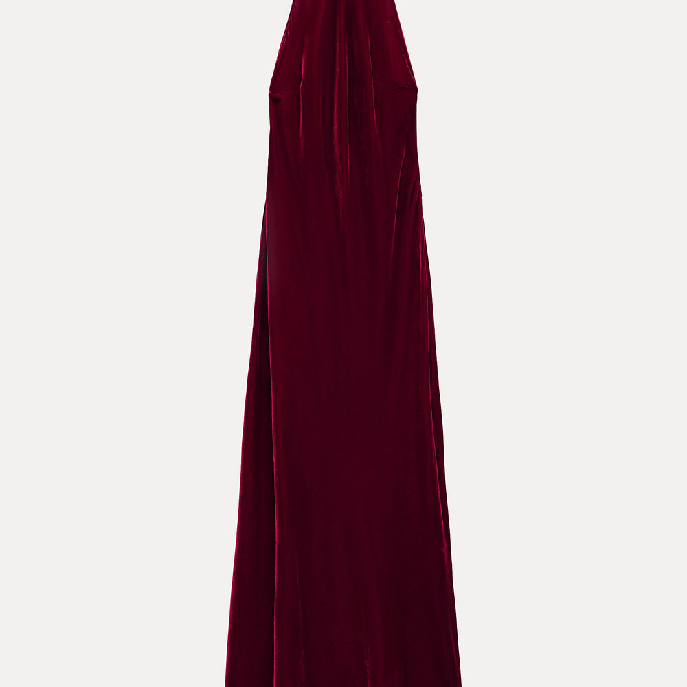 Moudda ZARA - Robe longue velours col licou nœud dos ouvert - Tunisie 2