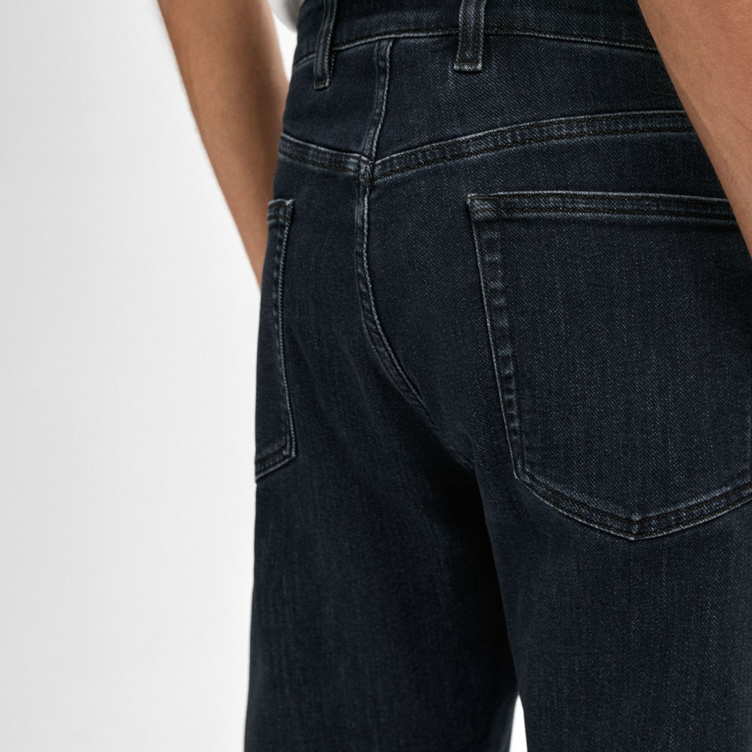 Moudda Massimo Dutti - Pantalon jean brossé bleu noir coupe slim - Tunisie 3
