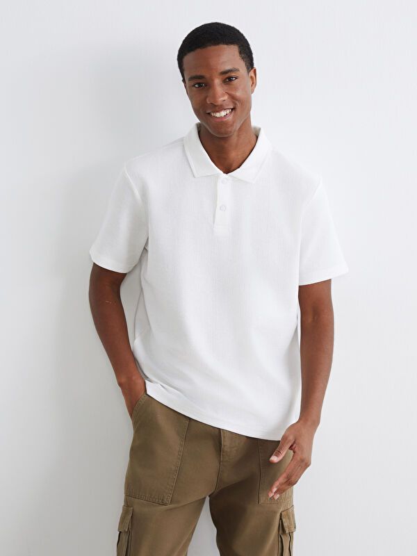 Moudda LC Waikiki - T-shirt col polo manches courtes en jersey - Tunisie 1