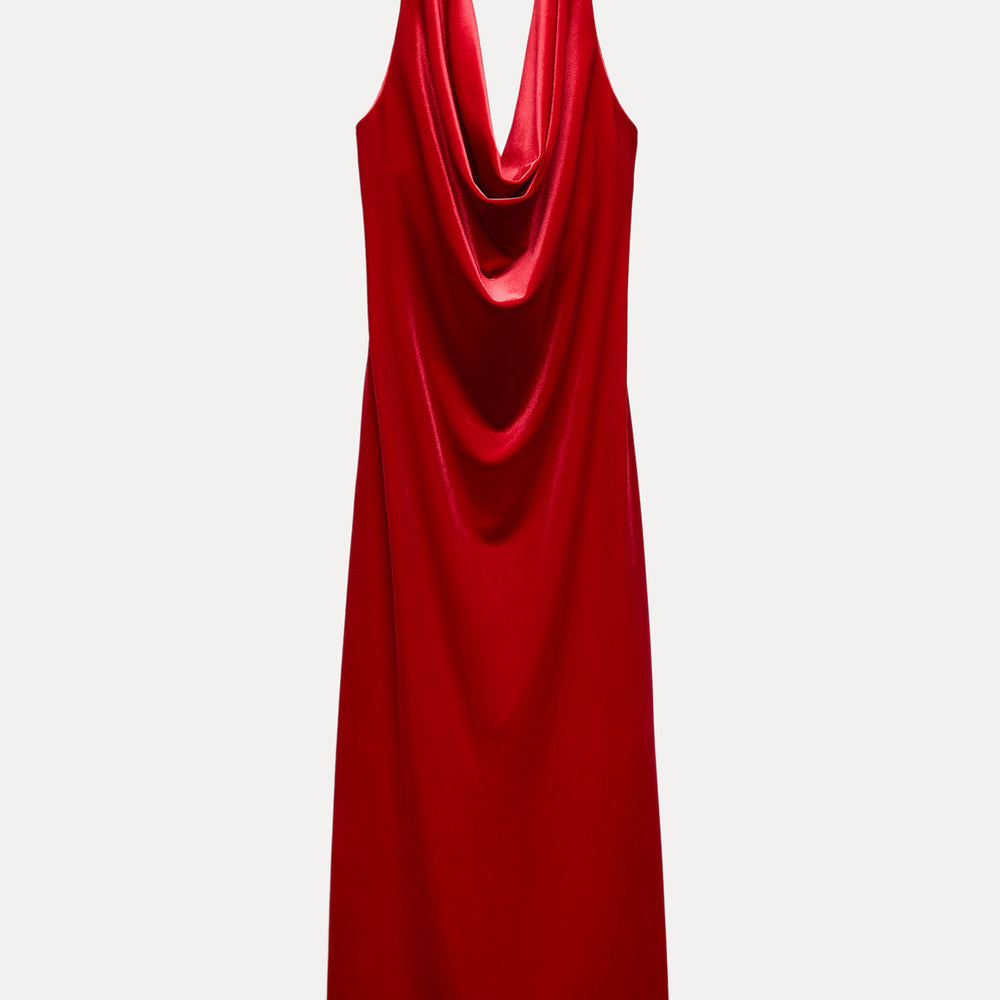 Moudda ZARA - Robe mi-longue en velours, col bustier - Tunisie 2