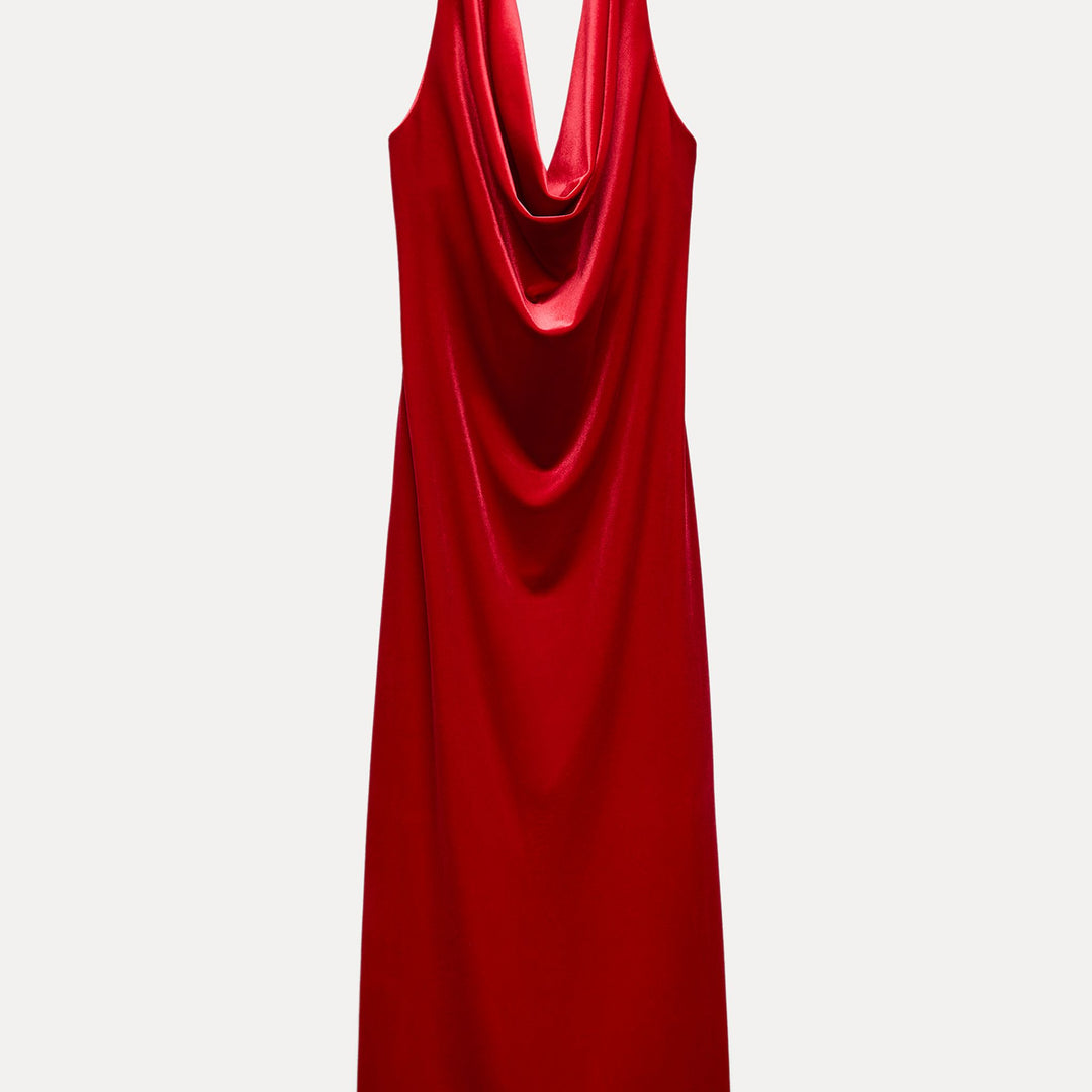 Moudda ZARA - Robe mi-longue en velours, col bustier - Tunisie 2