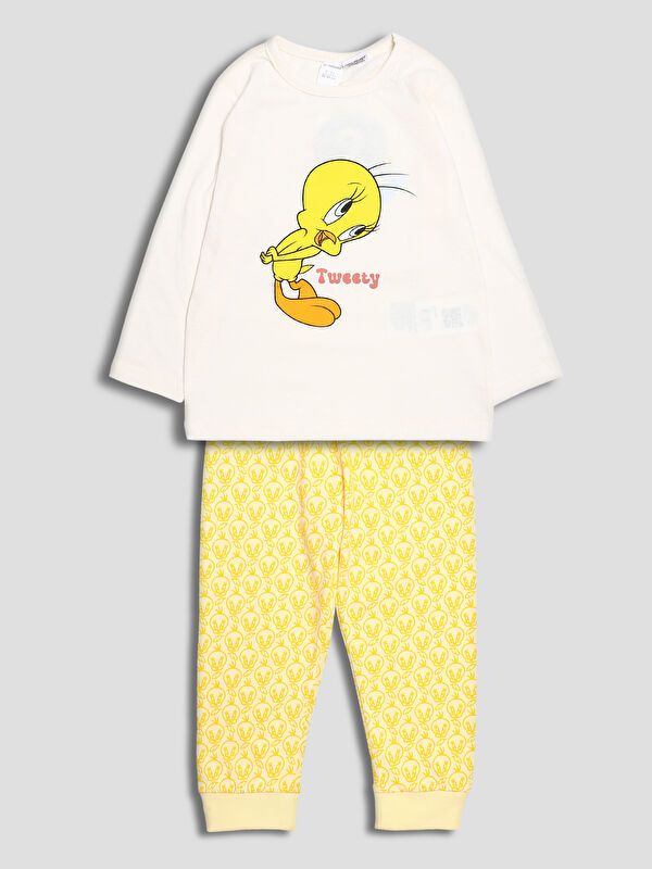 Moudda LC Waikiki - Pyjama manches longues en jersey mi-saison pour Fille - Tunisie 1