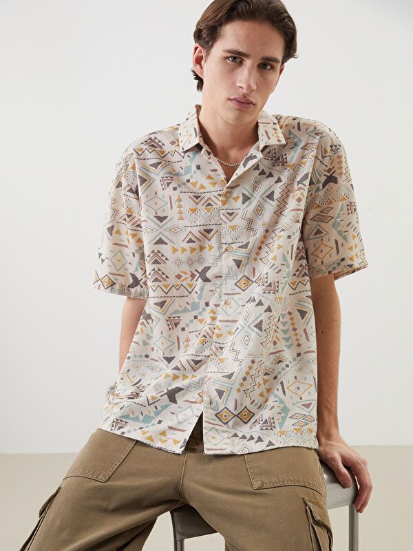 Moudda LC Waikiki - Chemise manches courtes en tissu pour Homme - Tunisie 1