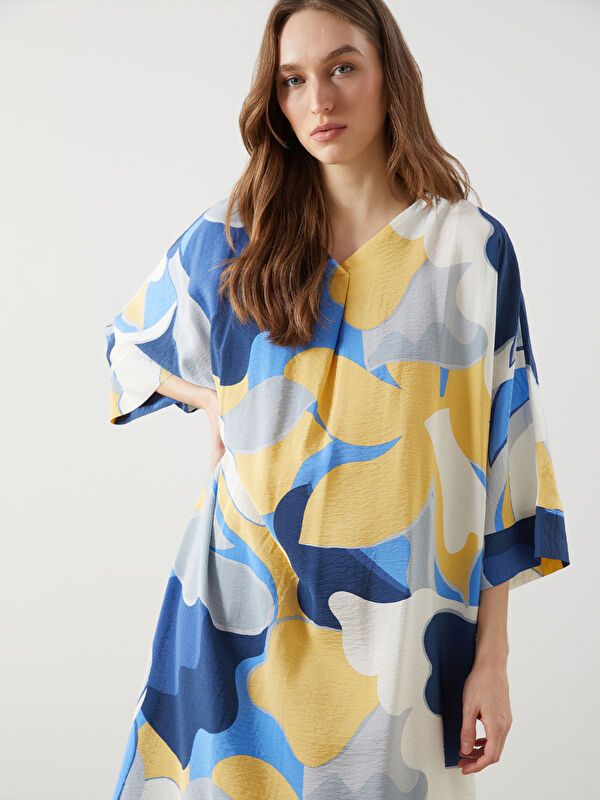 Moudda LC Waikiki - Robe manches courtes en tissu pour Femme - Tunisie 2