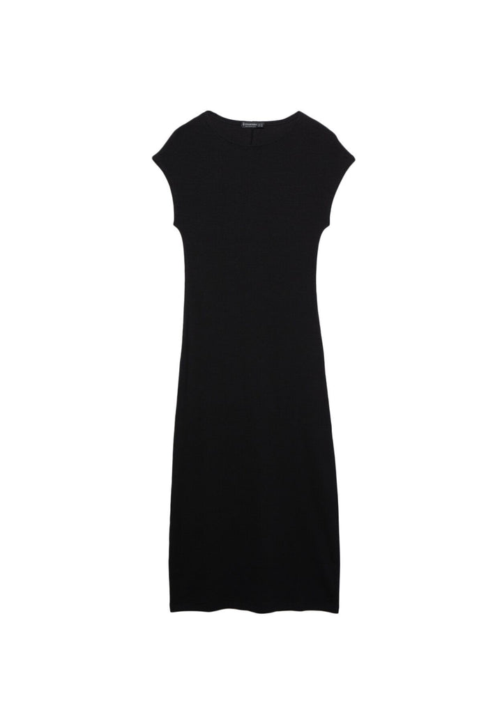 Moudda STRADIVARIUS - Robe Midi en Maille Rib Mini Manches - Tunisie 1