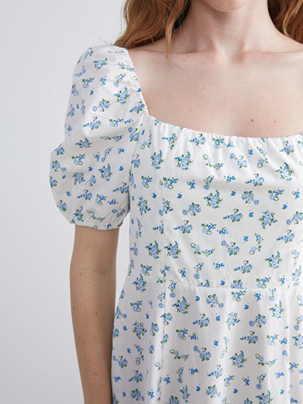 Moudda LC Waikiki - Robe manches courtes en tissu pour Femme - Tunisie 3