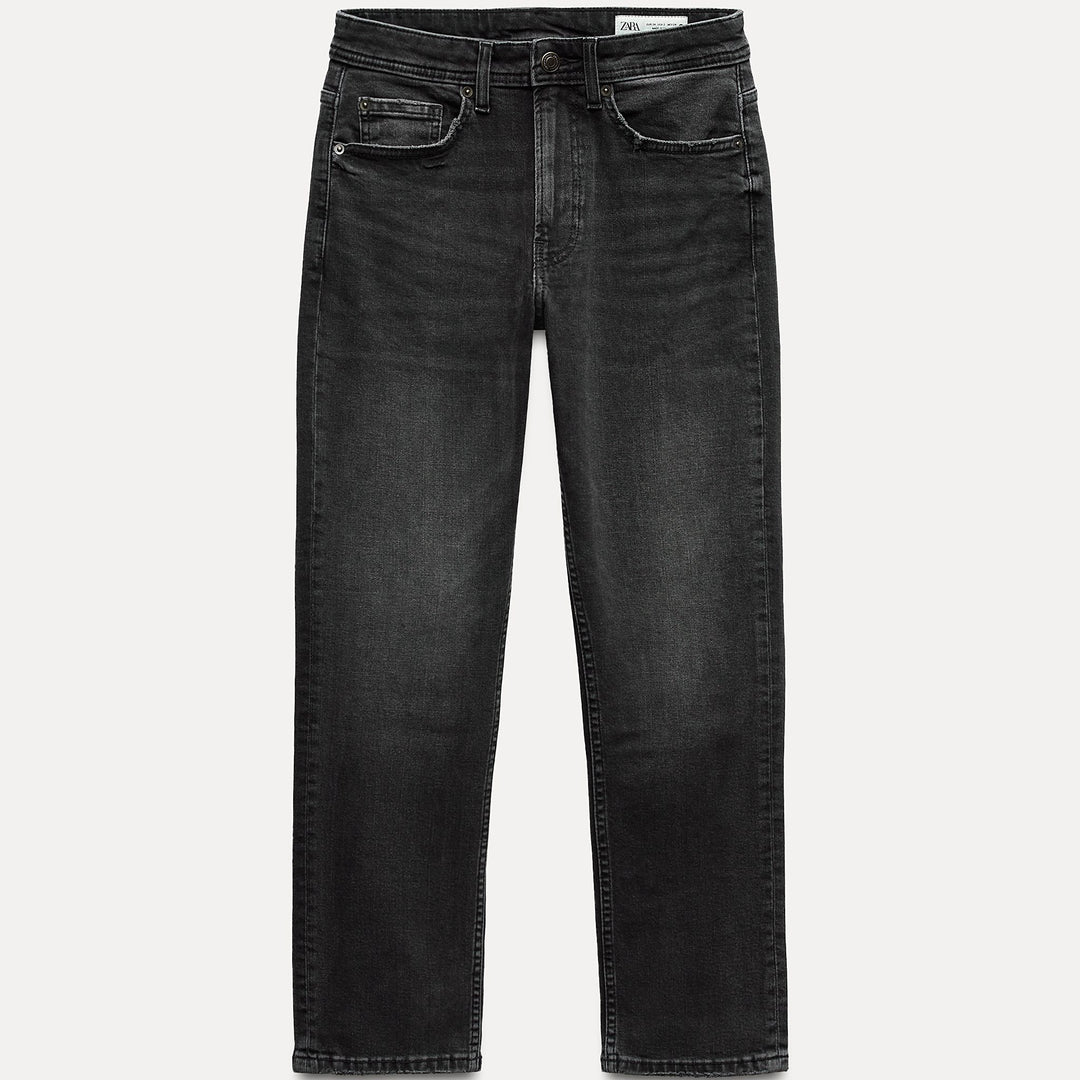 Moudda ZARA - Jean relaxed slim noir antique - Tunisie 2