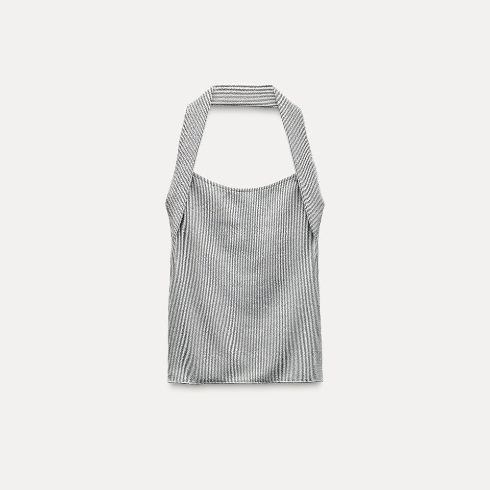 Moudda ZARA - T-shirt brassière côtelé avec lurex - Tunisie 2