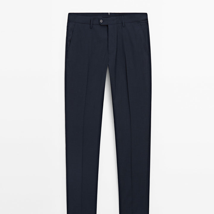 Moudda Massimo Dutti - Pantalon costume carreaux bleu marine - Tunisie 1