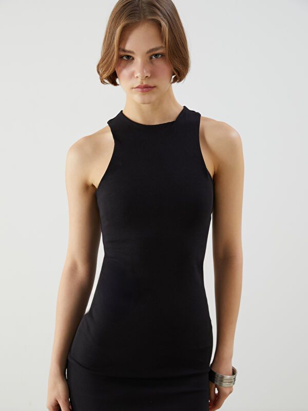 Moudda LC Waikiki - Robe manches courtes en jersey pour Femme - Tunisie 2