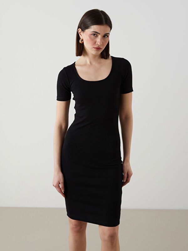 Moudda LC Waikiki - Robe manches courtes en jersey pour Femme - Tunisie 2