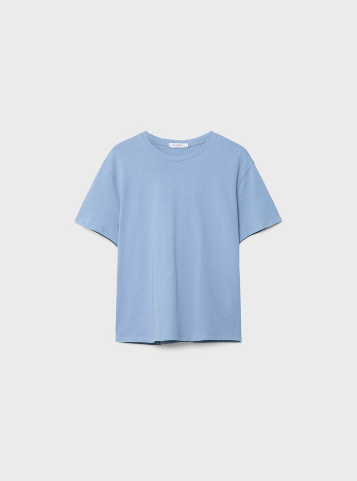 Moudda STRADIVARIUS - T-Shirt Manches courtes Boxy en Coton Épais - Tunisie 1