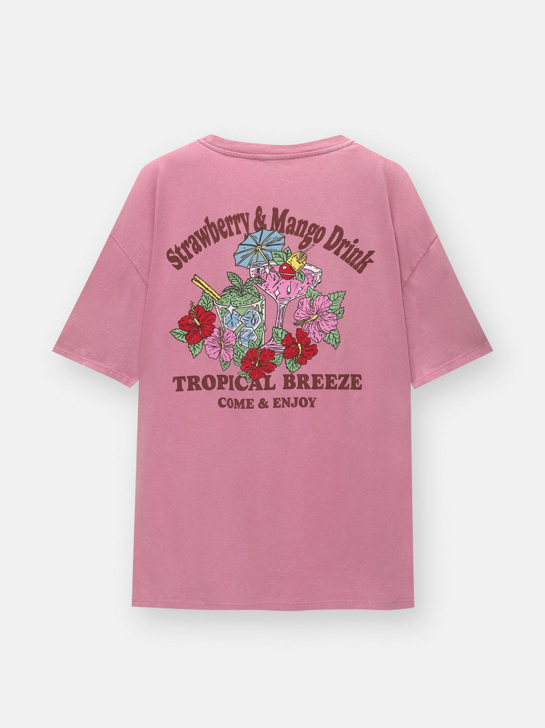 Moudda PULL & BEAR - Body Graphique Tropical Cocktail - Tunisie 3