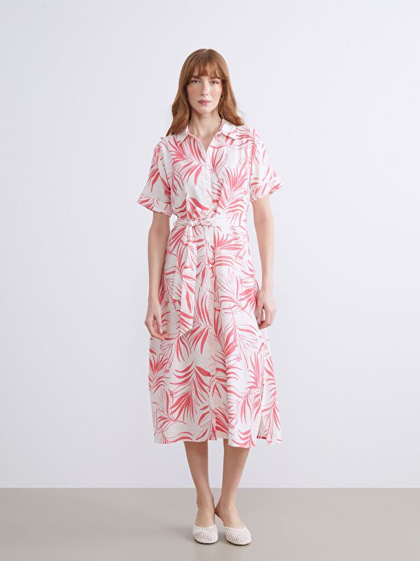 Moudda LC Waikiki - Robe manches courtes en tissu pour Femme - Tunisie 2