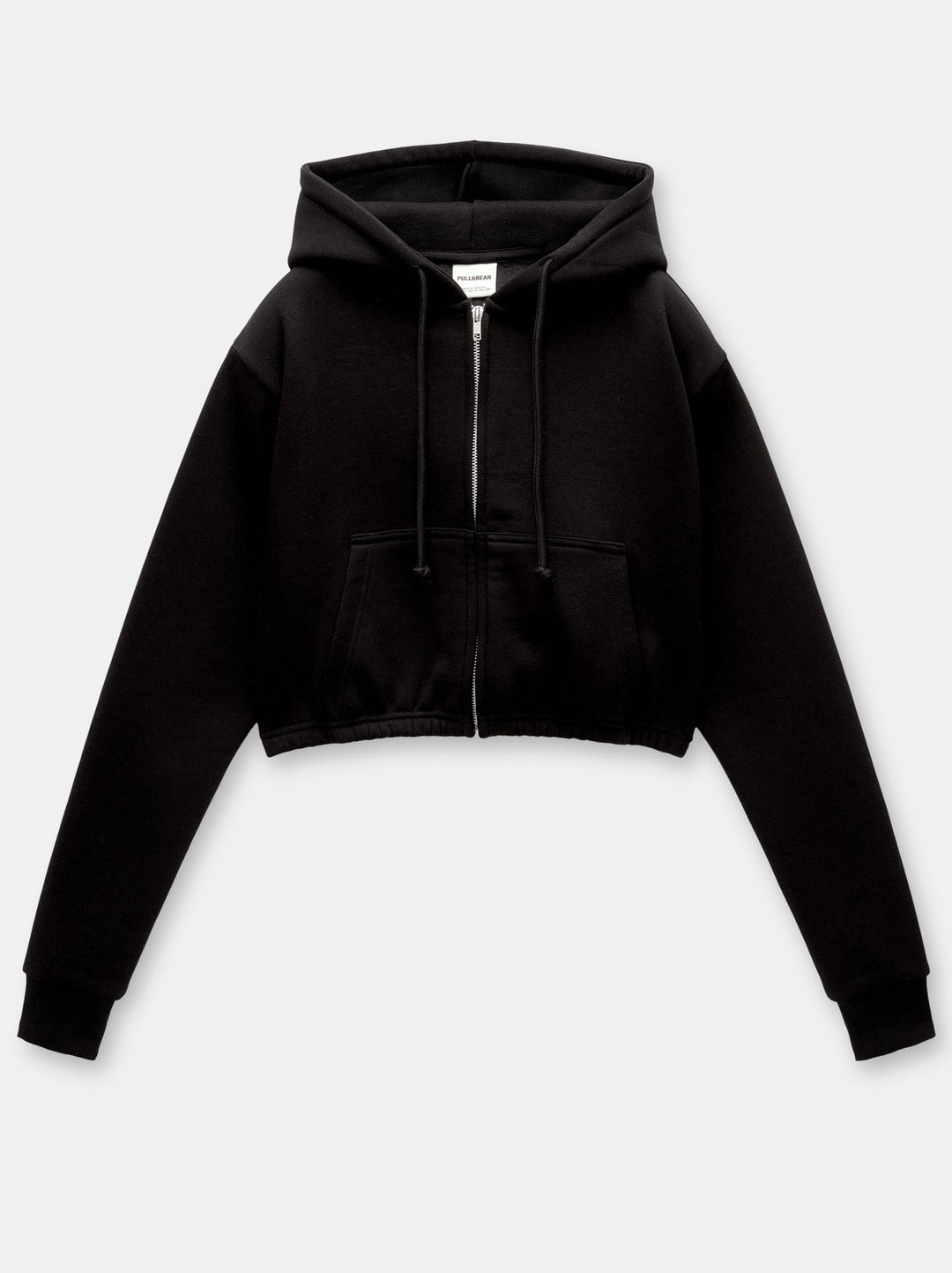 Moudda PULL & BEAR - Sweat Fermeture Capuche Crop Tunnel Fleece - Tunisie 1