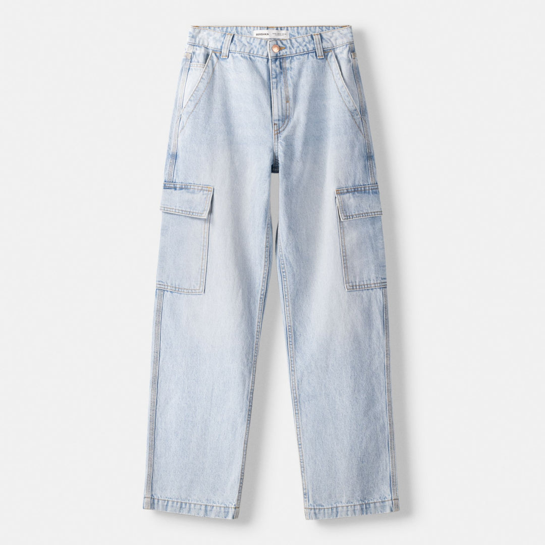 Moudda BERSHKA - Jean droit cargo - Tunisie 1