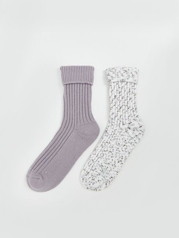 Moudda LC Waikiki - Chaussettes courtes Femme Ecru - Tunisie 2