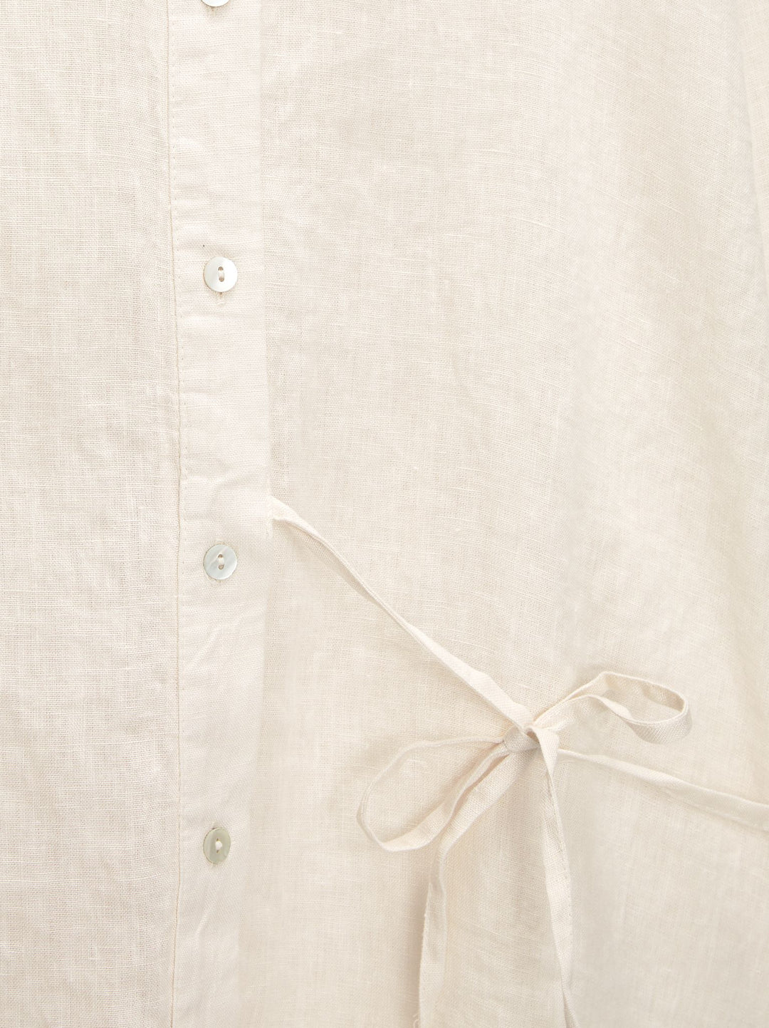 Moudda PULL & BEAR - Chemise Rustique Nœud Latéral 100% Lin - Tunisie 1