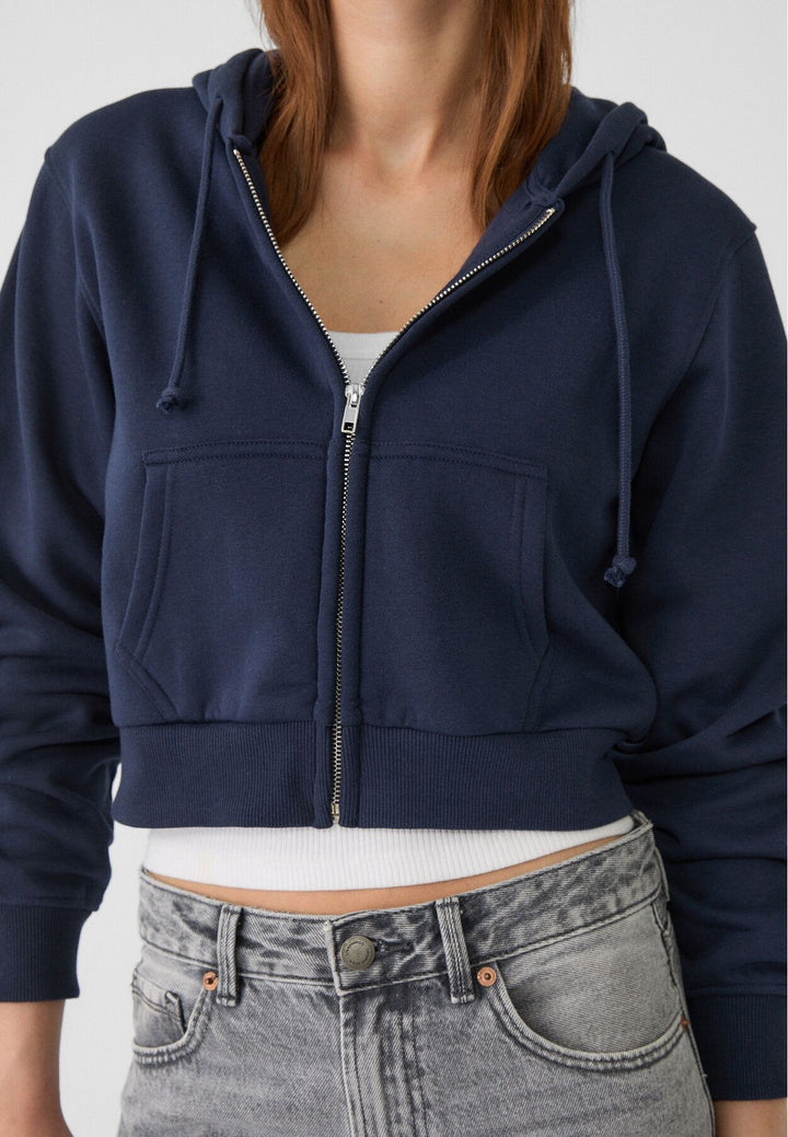 Moudda STRADIVARIUS - Sweat Crop à Fermeture Basique - Tunisie 4