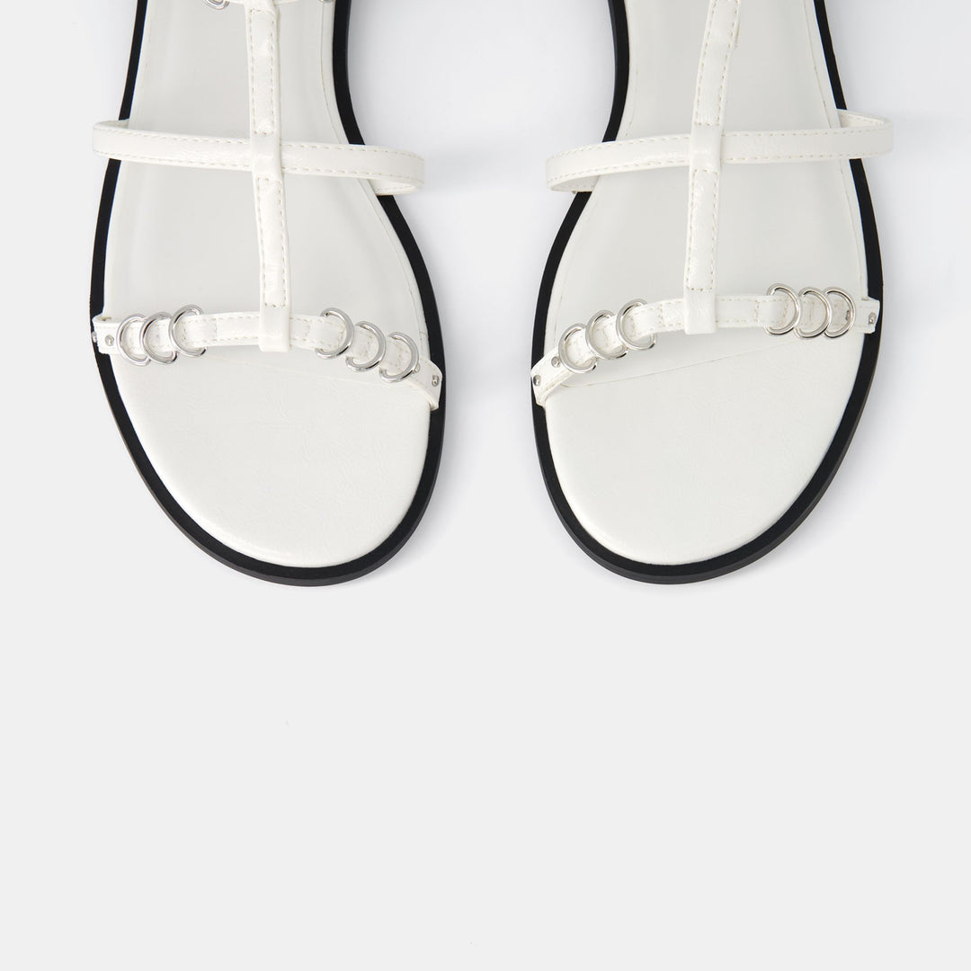 Moudda BERSHKA - Sandales plates avec détail - Tunisie 1