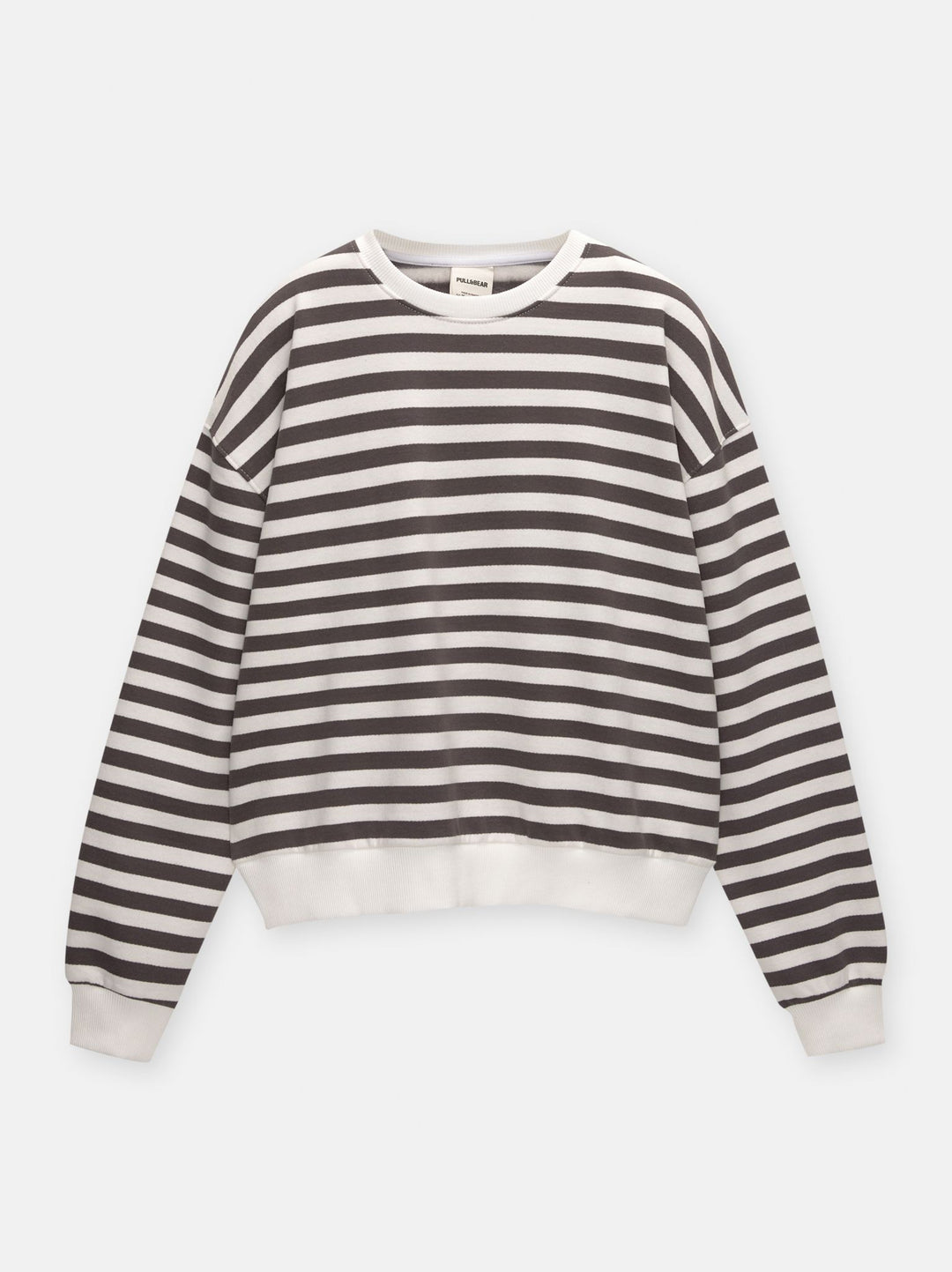 Moudda PULL & BEAR - Sweat Basique Côtelé Large Bas Rayures - Tunisie 3