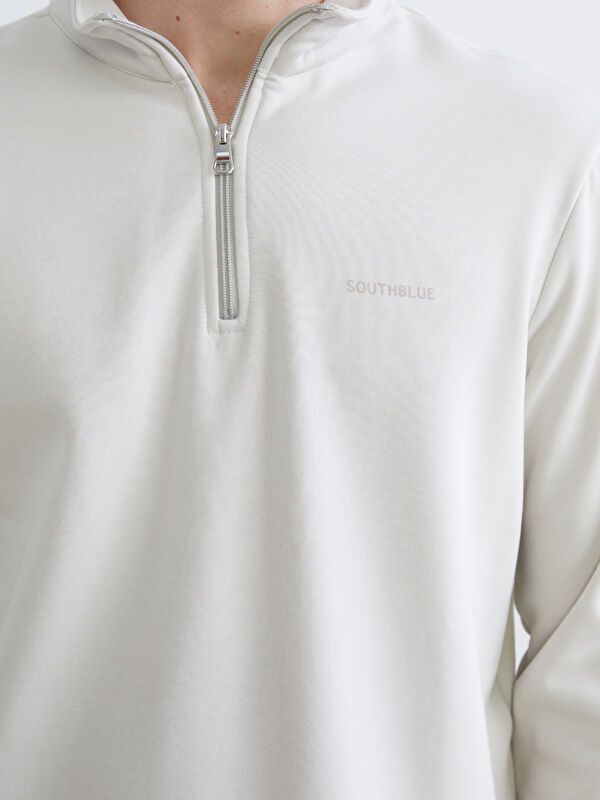 Moudda LC Waikiki - Sweatshirt en jersey couleur Gris pierre pour hommes - Tunisie 3