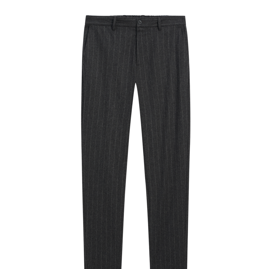 Moudda Massimo Dutti - Pantalon laine flanelle rayé - Tunisie 1