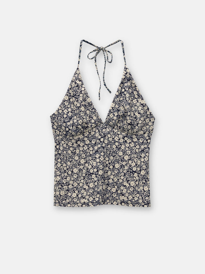 Moudda PULL & BEAR - Body Top Fleur Halter Nœud - Tunisie 3