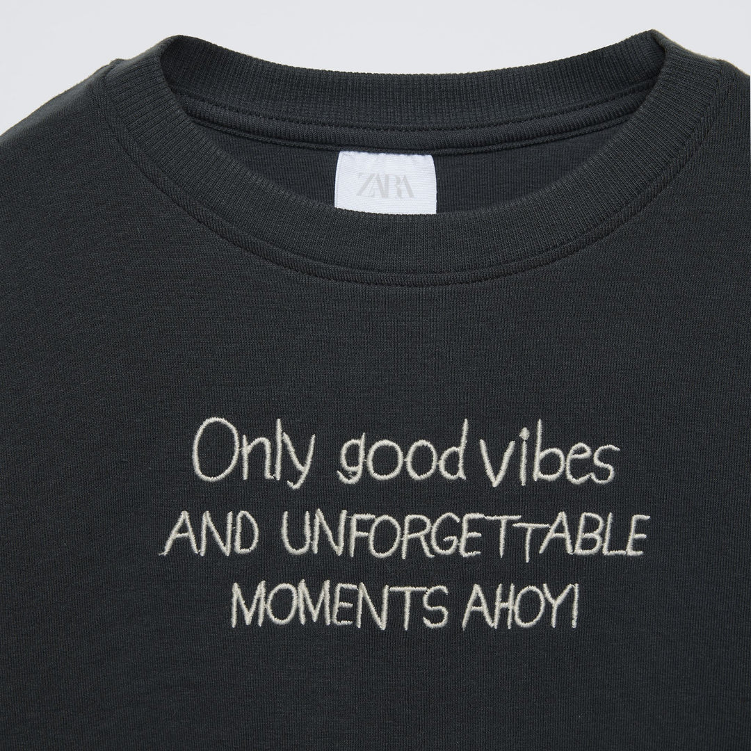 Moudda ZARA - T-shirt textes brodés - Tunisie 3