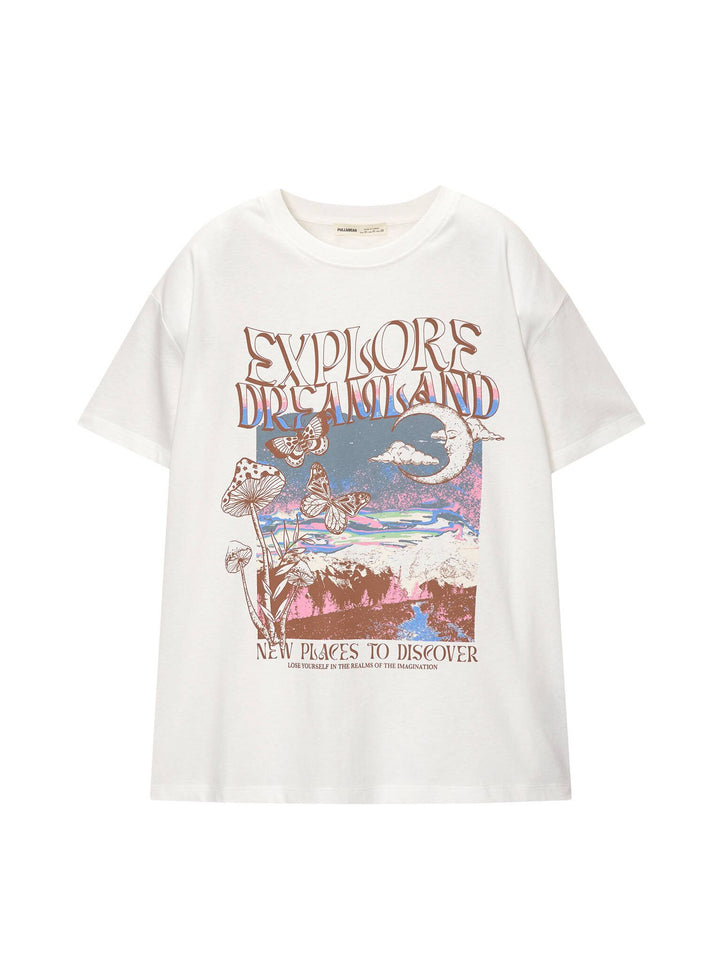 Moudda PULL & BEAR - Body Graphique Ésotériques Montagnes - Tunisie 1