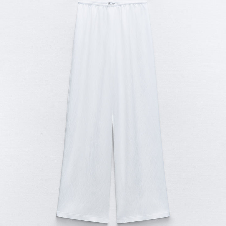 Moudda ZARA - Pantalon cordon long droit satin couleur - Tunisie 1