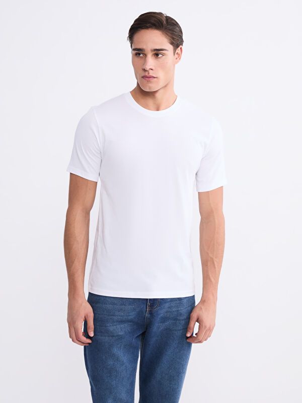 Moudda LC Waikiki - T-shirt basique col rond manches courtes en jersey pour Homme - Tunisie 1